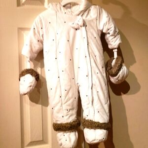 Absorba Baby Girls' White  Snowsuit 